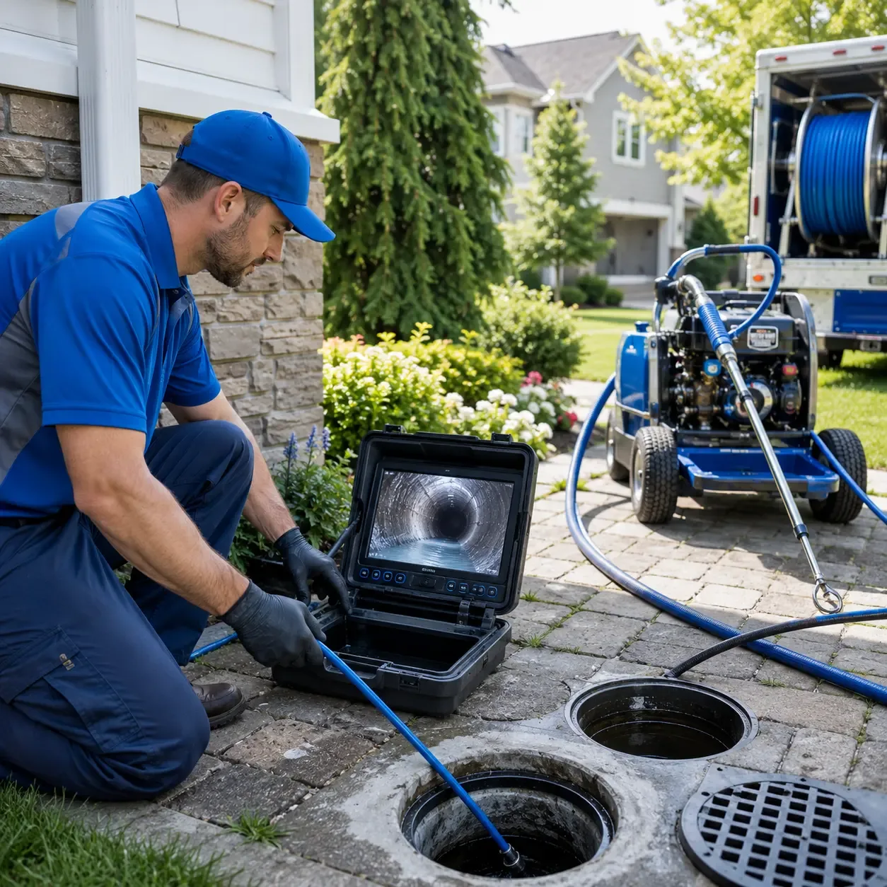 Outdoor drain cleaning professionals serving Dubuque, IA